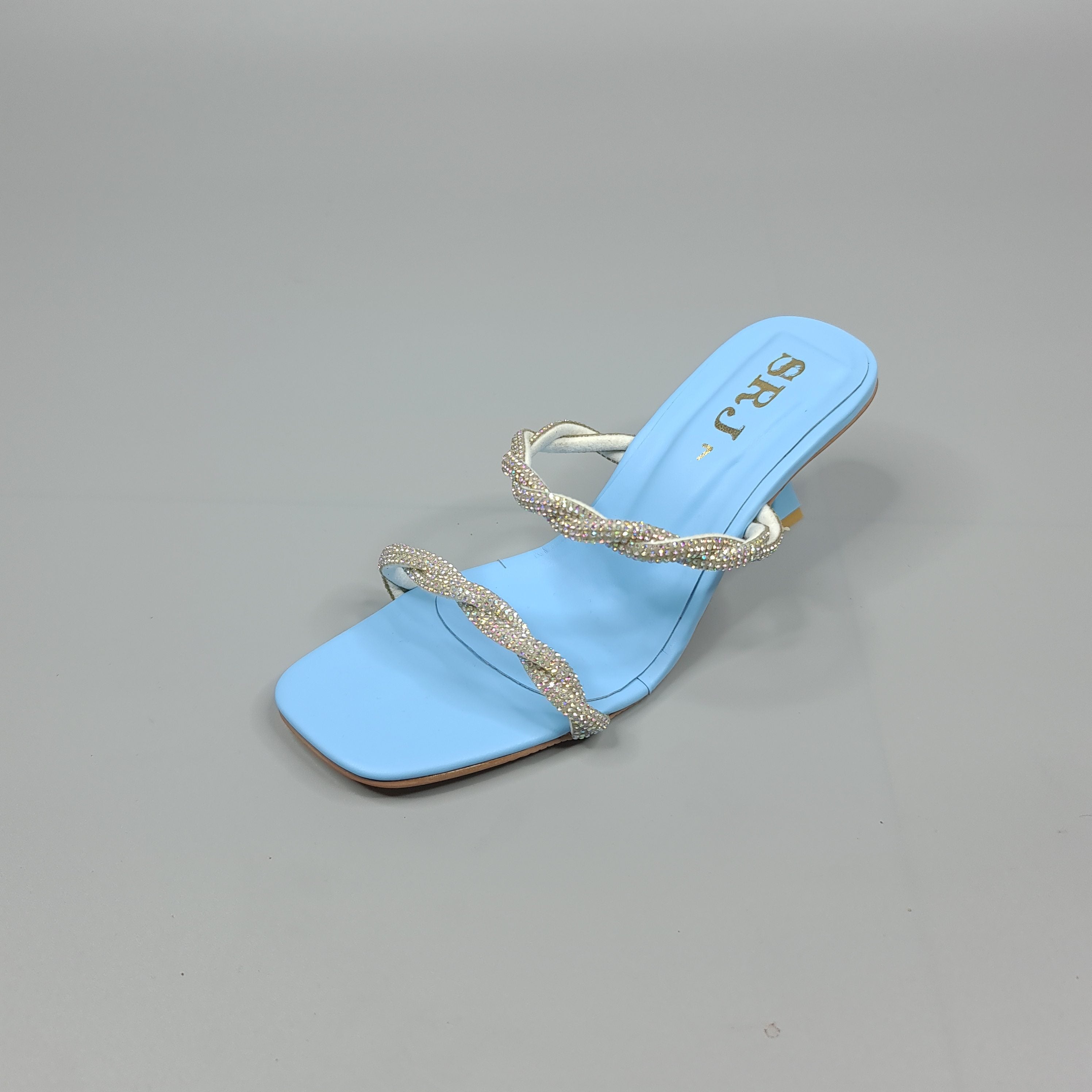 Blue Studs Heel - Maha fashions -  