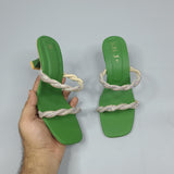 Green Studs Heel - Maha fashions -  