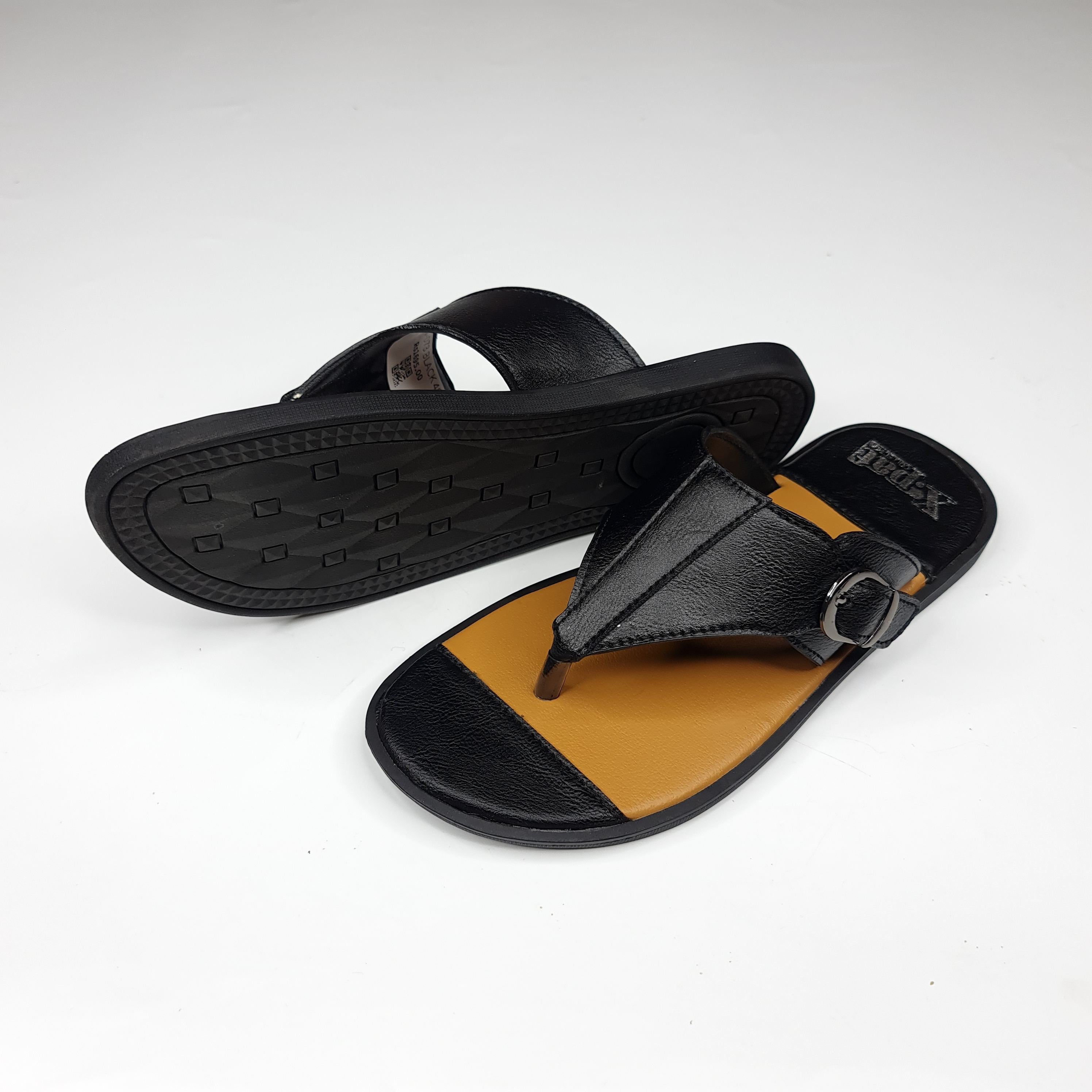 Black Twin Buckle Slippers - Maha fashions -  
