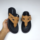 Camel Buckle Slippers - Maha fashions -  