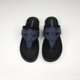 Navy Buckle Slipper - Maha fashions -  