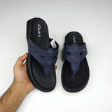 Navy Buckle Slipper - Maha fashions -  