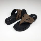 Brown Buckle Slippers - Maha fashions -  