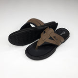 Brown Buckle Slippers - Maha fashions -  