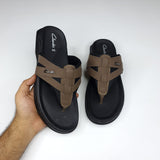 Brown Buckle Slippers - Maha fashions -  