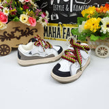 White Shoes with Multi Laces - Maha fashions -  