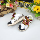White Shoes with Multi Laces - Maha fashions -  