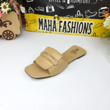 Buckle Flat Slippers - Maha fashions -  