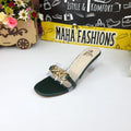 Chain Slipper With Transparent Heels - Maha fashions -  