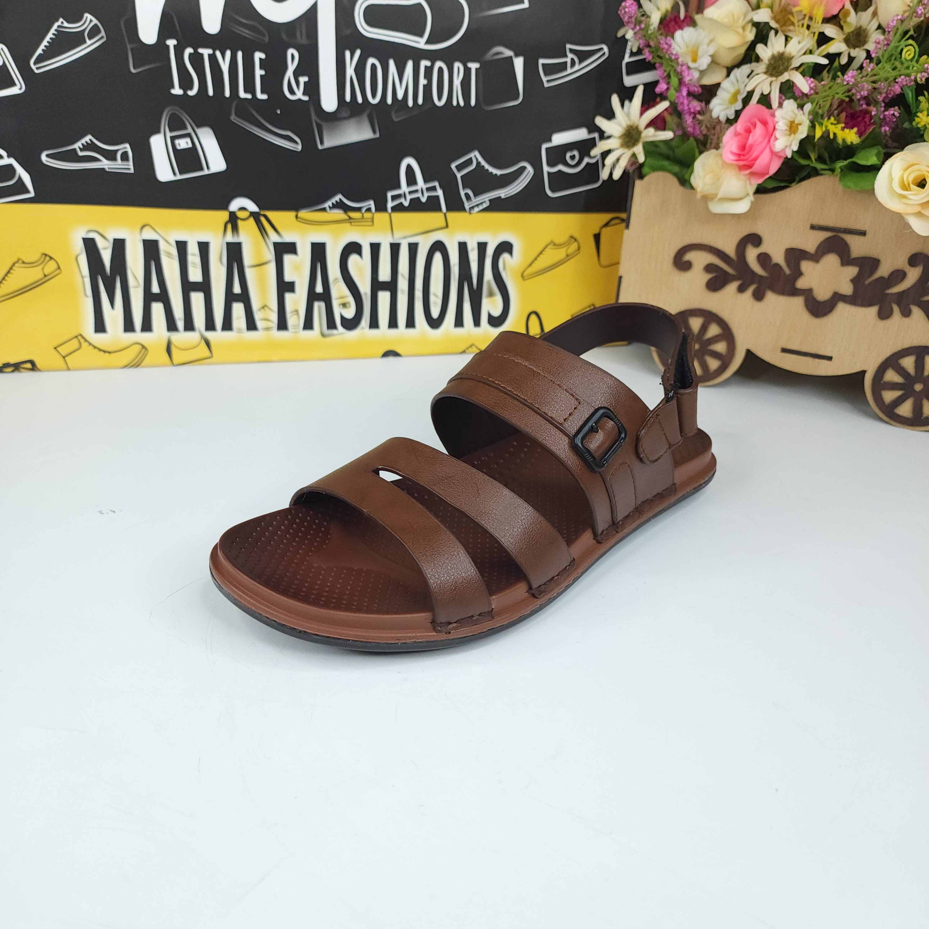 Brown Men Sandals - Maha fashions -  