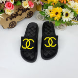 Black Casual Slides