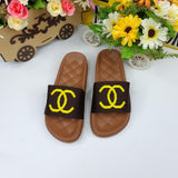 Brown Casual Slides - Maha fashions -  