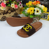 Brown Casual Slides - Maha fashions -  