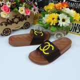 Brown Casual Slides - Maha fashions -  