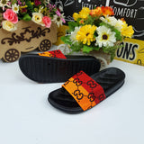 Red/Orange Casual Slides - Maha fashions -  