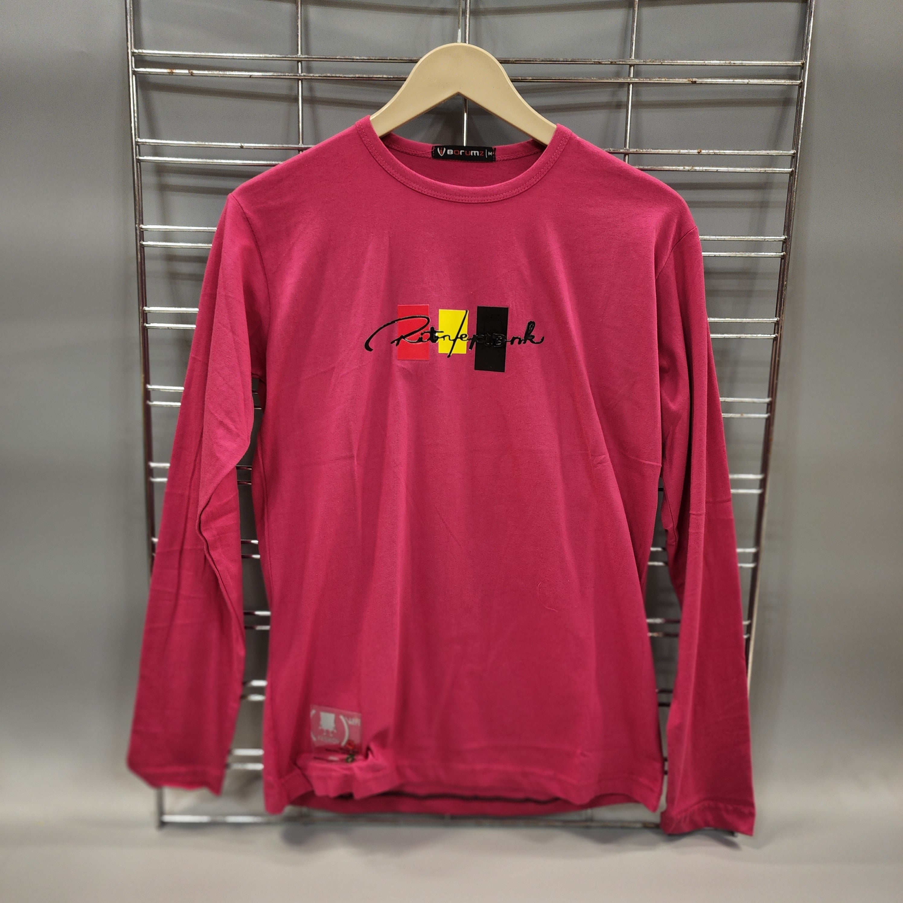 Pink Long Sleeves T Shirt - Maha fashions -  